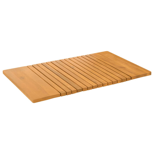 vidaXL Bath Mat Plain Brown 81 x 50 cm Solid Acacia Wood
