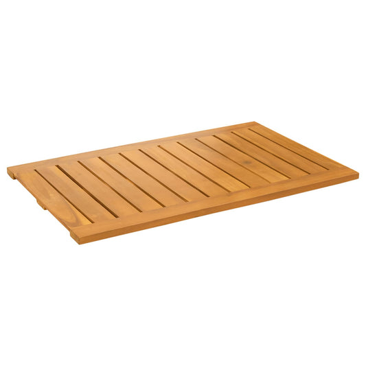 vidaXL Bath Mat Plain Brown 80 x 50 cm Solid Acacia Wood