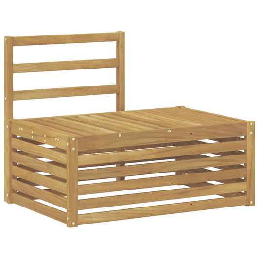 vidaXL Outdoor Sofa Set White 91 x 63 x 73 cm Solid Acacia Wood