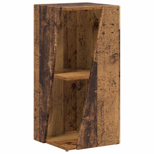 vidaXL Side Shelf 33 x 32 x 70.5 cm Engineered Wood Old Wood
