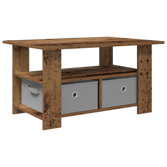 vidaXL Coffee Table Old Wood 77 x 55 x 42 cm Engineered Wood