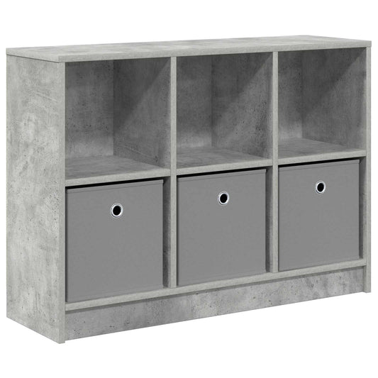 vidaXL Sideboard with Drawer Concrete Grey 88.5 x 27.5 x 63.5 cm