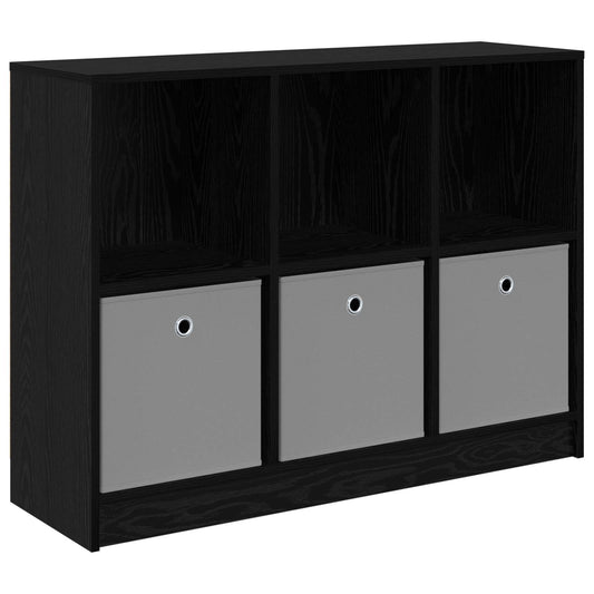 vidaXL Sideboard with Drawer Black Oak 102 x 32 x 73.5 cm