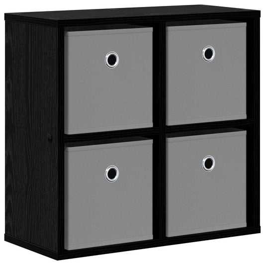 vidaXL Sideboard with Drawer Black Oak 49.5 x 22 x 47 cm