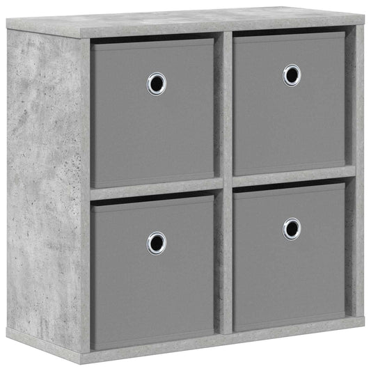 vidaXL Sideboard with Drawer Concrete Grey 49.5 x 22 x 47 cm