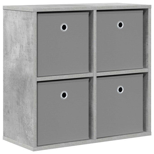 vidaXL Sideboard with Drawer Concrete Grey 59.5 x 27 x 57 cm