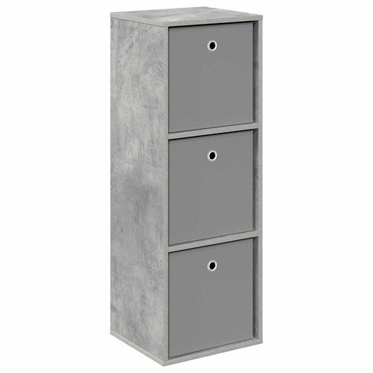 vidaXL Sideboard with Drawer Concrete Grey 35 x 32 x 99.5 cm