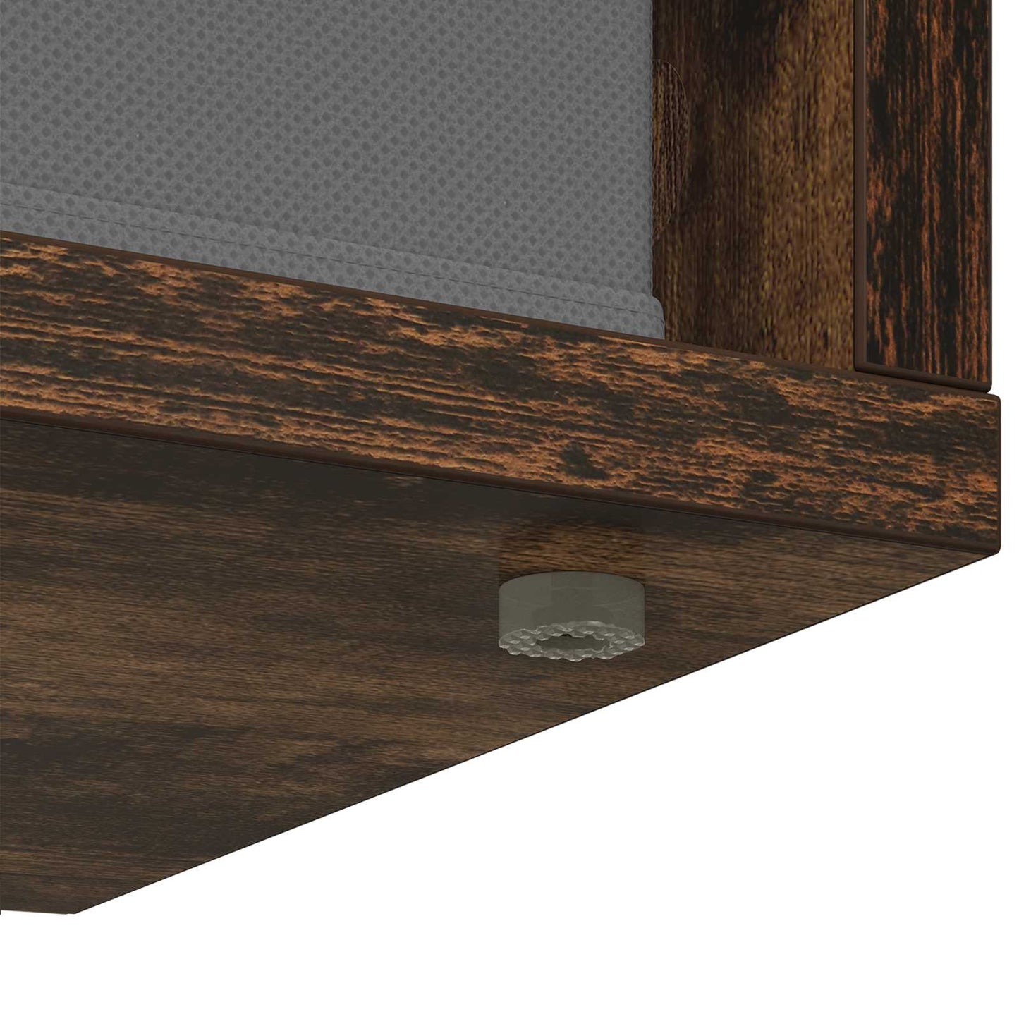vidaXL Lowboard with Drawer Smoked Oak 102 x 32 x 48.5 cm