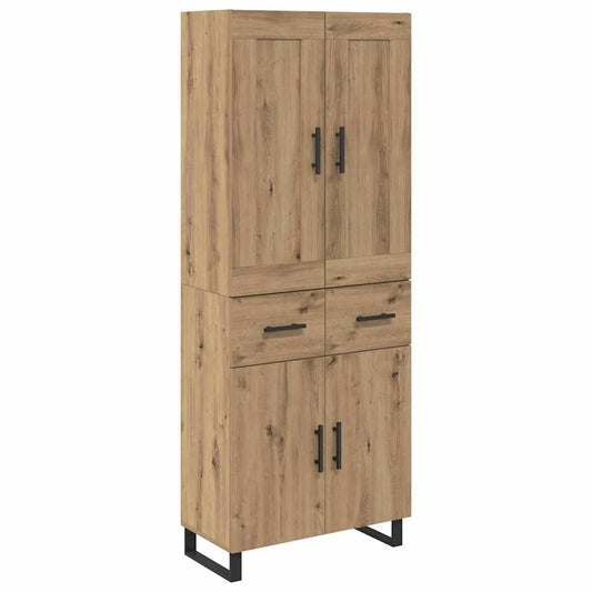 vidaXL Highboard 2 pcs Artisan Oak 69.5 x 34 x 180 cm
