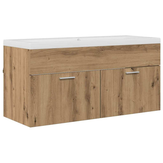 vidaXL Bathroom Cabinet Artisan Oak 100 x 38.5 x 46 cm Engineered Wood