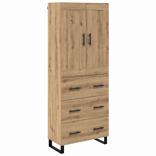 vidaXL Highboard 2 pcs Artisan Oak 69.5 x 34 x 180 cm