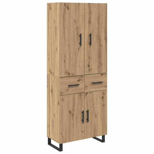 vidaXL Highboard 2 pcs Artisan Oak 69.5 x 34 x 180 cm
