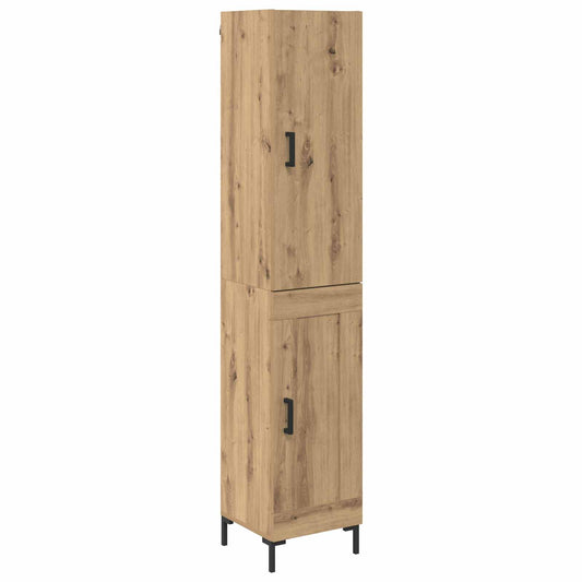 vidaXL Highboard Artisan Oak 34.5 x 34 x 180 cm Engineered Wood