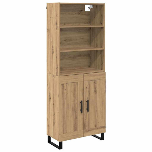 vidaXL Highboard 2 pcs Artisan Oak 69.5 x 34 x 180 cm
