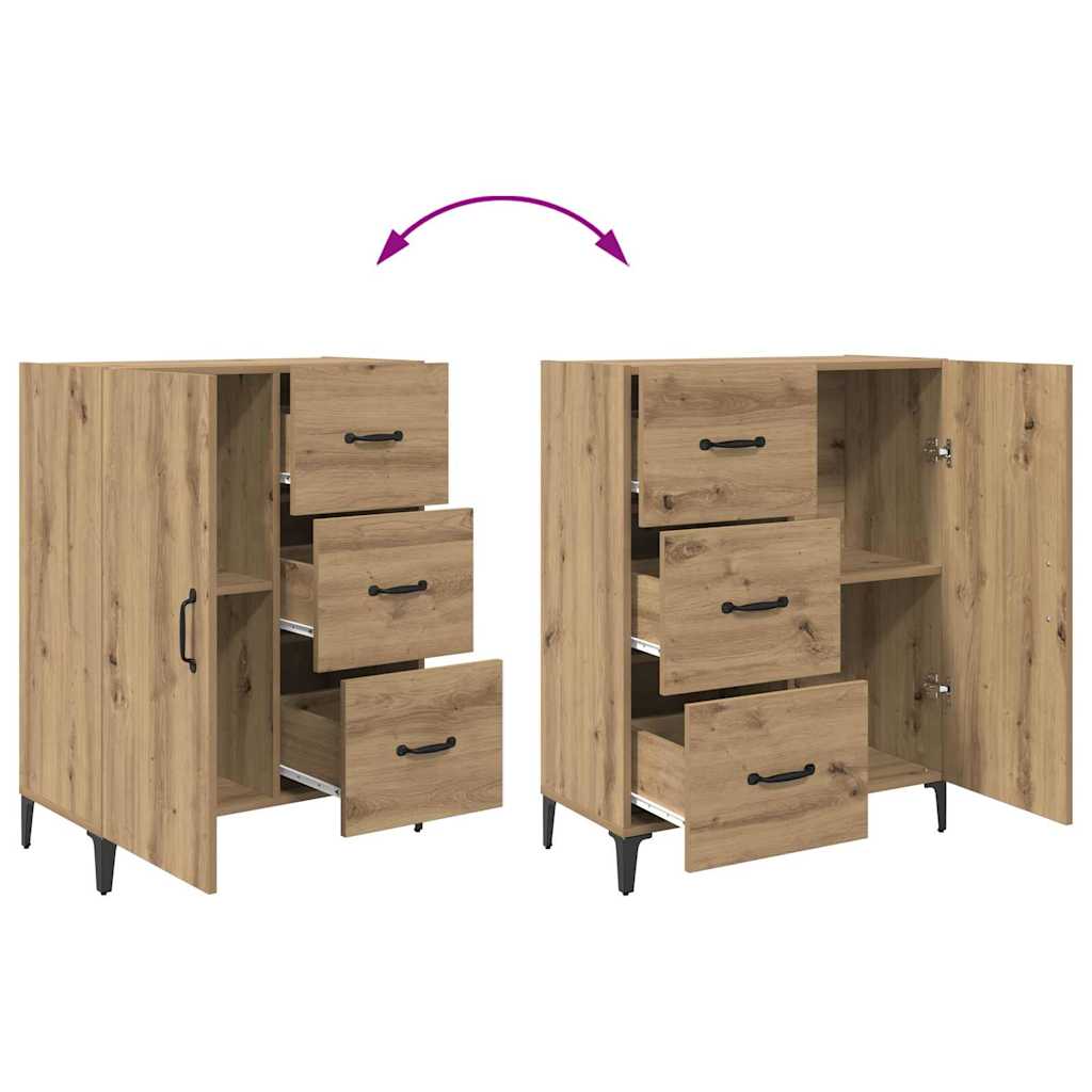 vidaXL Highboard Artisan Oak 69.5 x 34 x 180 cm Engineered Wood