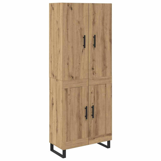 vidaXL Highboard 2 pcs Artisan Oak 69.5 x 34 x 180 cm