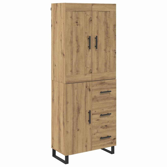 vidaXL Highboard 2 pcs Artisan Oak 69.5 x 34 x 180 cm