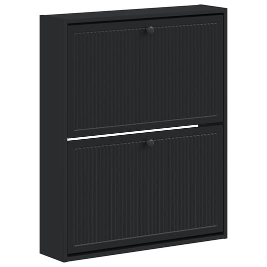 vidaXL Wall-Mounted Shoe Cabinet EDE 71 x 17 x 86 cm Engineered Wood