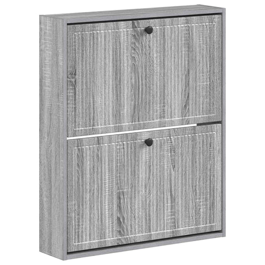 vidaXL Wall-Mounted Shoe Cabinet EDE 71 x 17 x 86 cm Engineered Wood