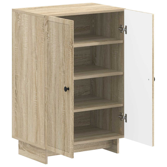 vidaXL Shoe Cabinet EDE 59.5 x 39.5 x 90 cm Engineered Wood Sonoma Oak