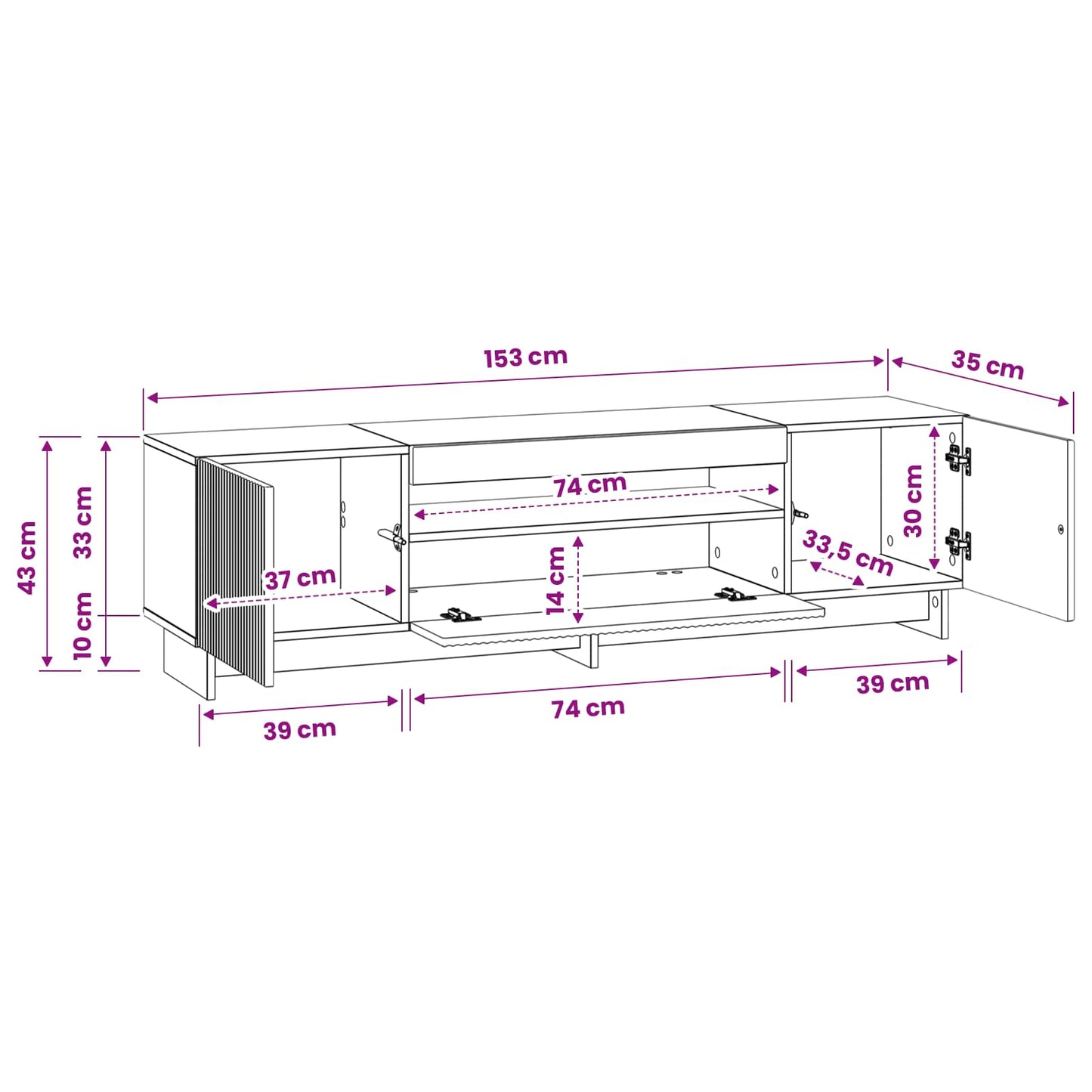 vidaXL LED TV Cabinet Old Wood Engineered Wood