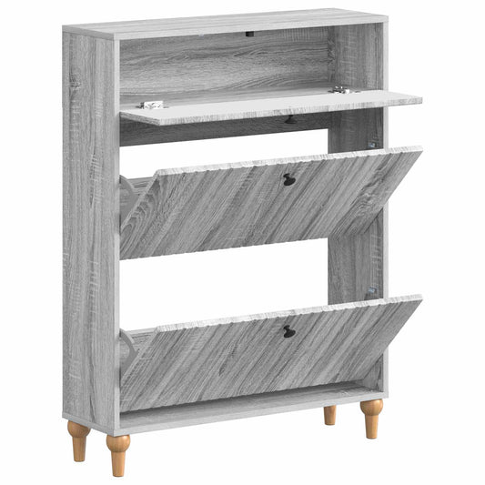 vidaXL Shoe Cabinet ALKMAAR 78 x 24 x 103 cm Engineered Wood