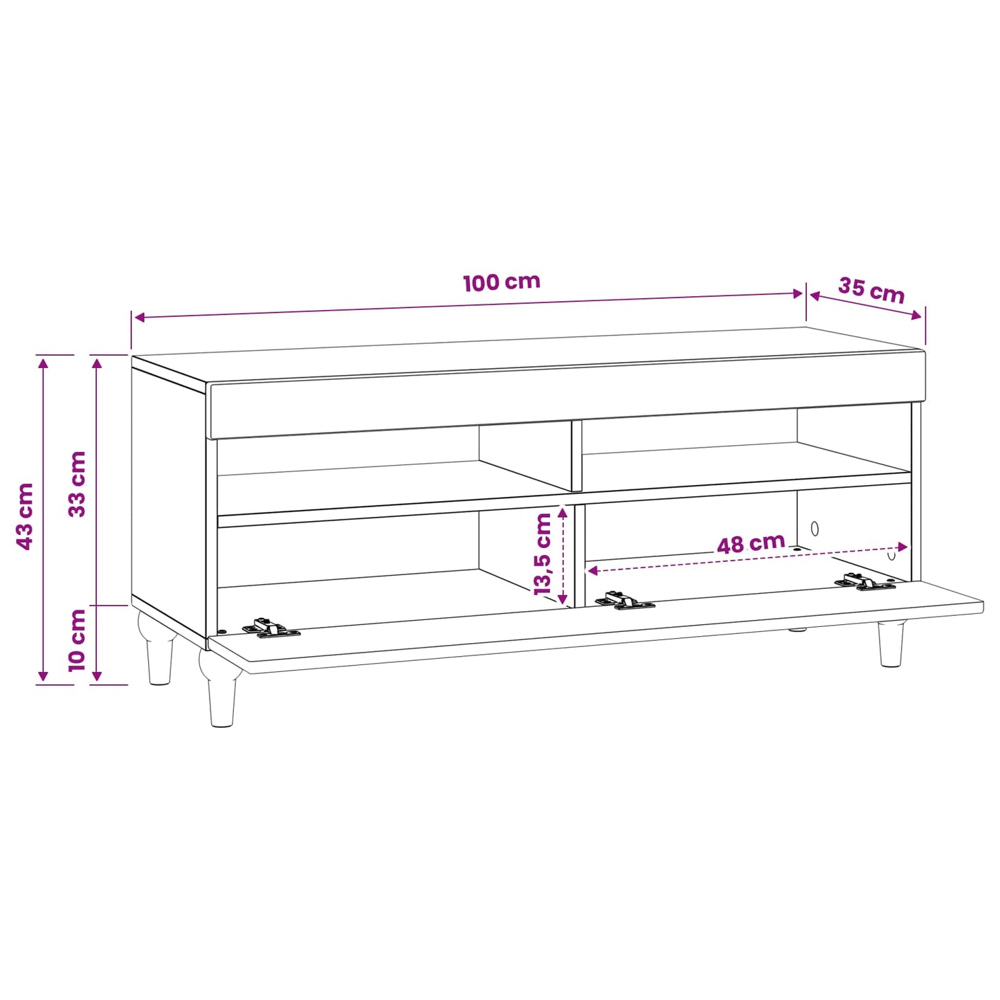 vidaXL LED TV Cabinet Old Wood Engineered Wood