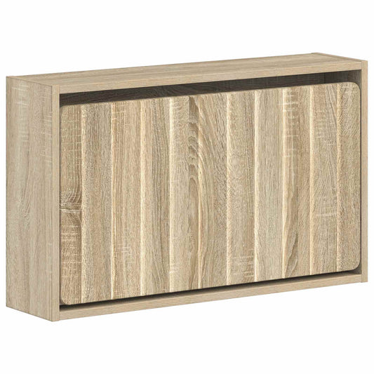 vidaXL Wall-Mounted Shoe Cabinet ZWOLLE 71 x 17 x 43 cm Sonoma Oak