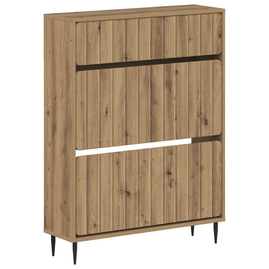 vidaXL Shoe Cabinet ZWOLLE 78 x 24 x 103 cm Engineered Wood