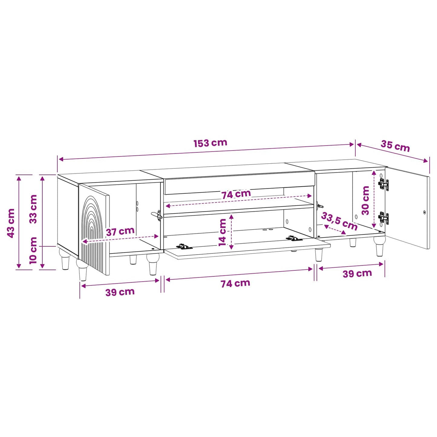 vidaXL LED TV Cabinet Old Wood Engineered Wood
