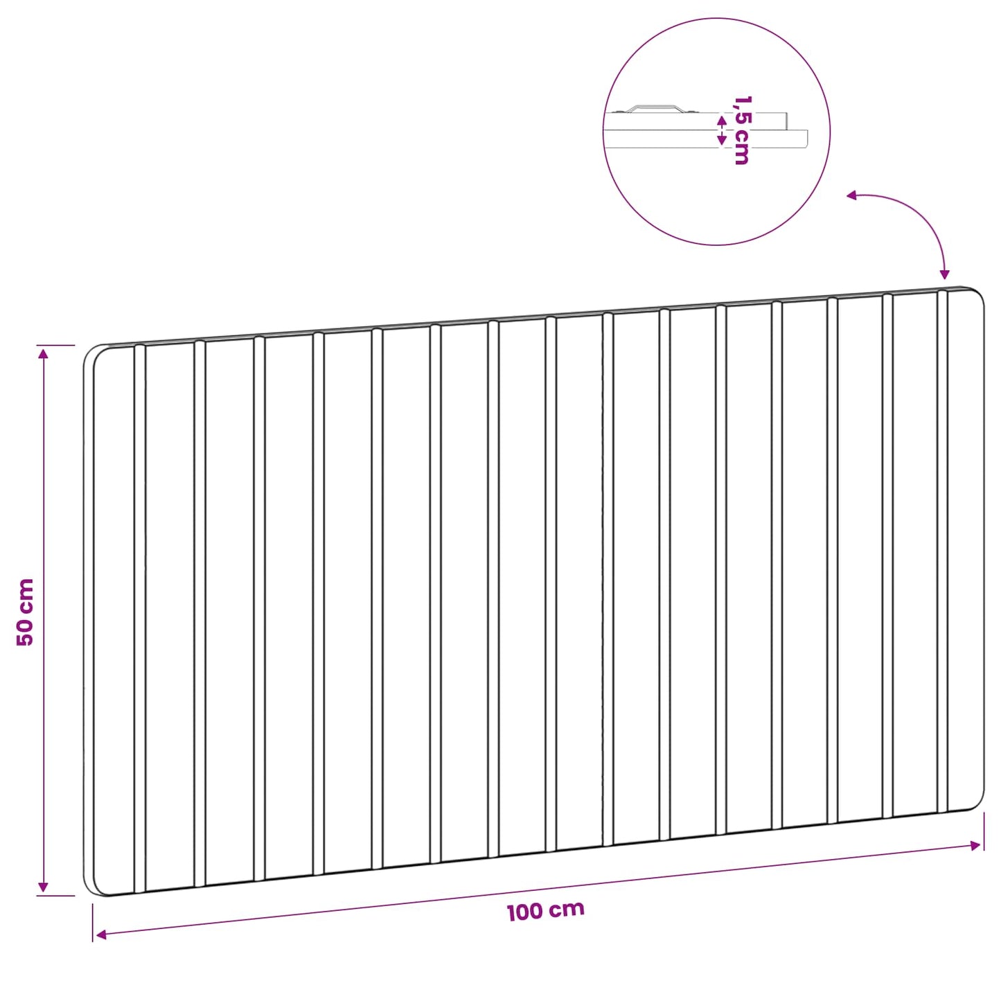 vidaXL Wall-Mounted Headboard ZWOLLE Old Wood Engineered Wood