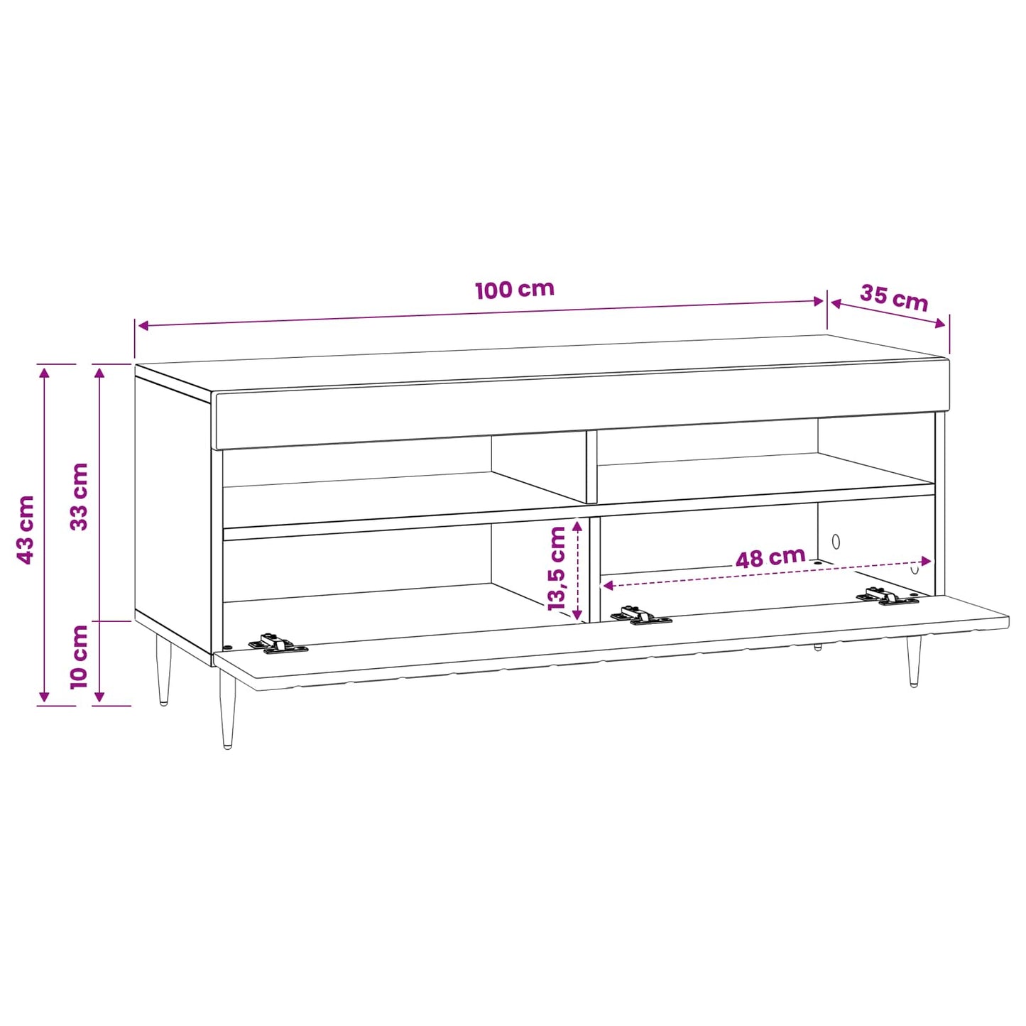 vidaXL LED TV Cabinet Old Wood Engineered Wood