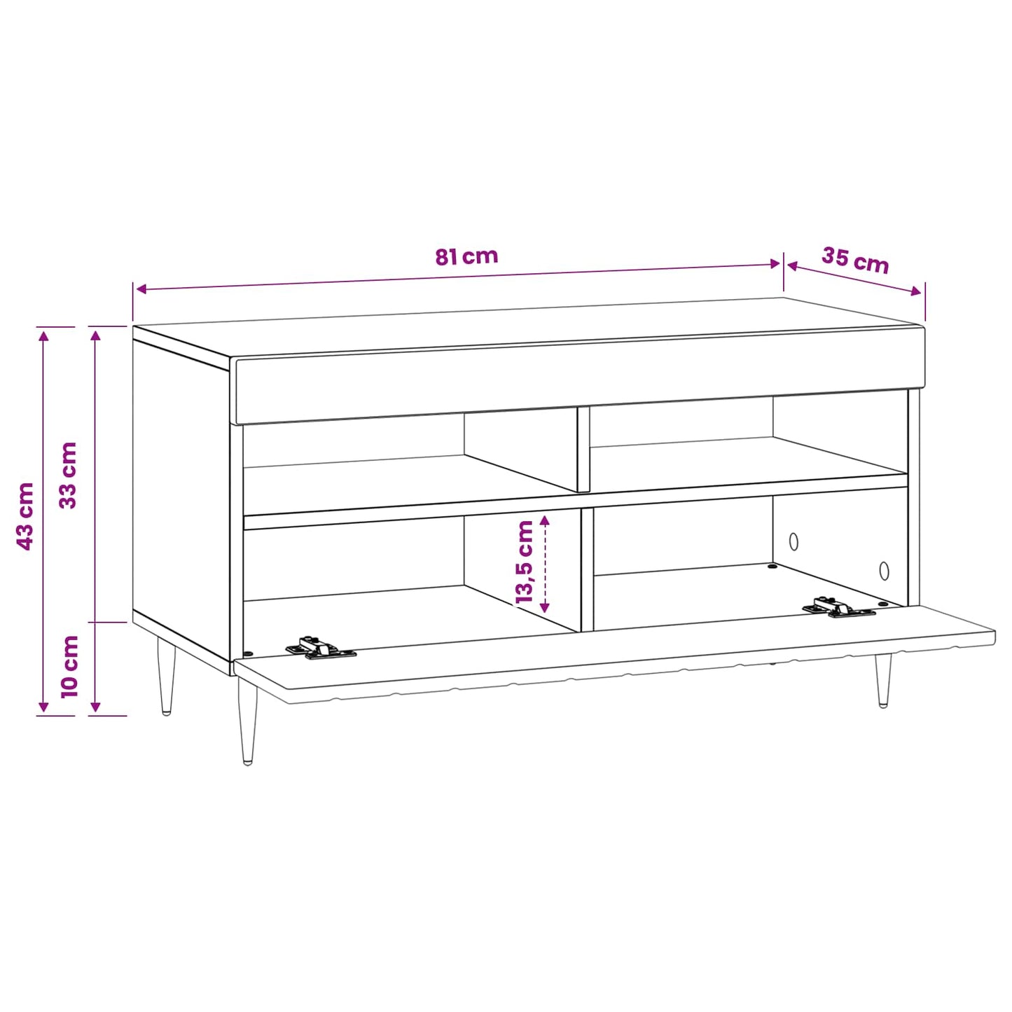 vidaXL LED TV Cabinet Old Wood Engineered Wood