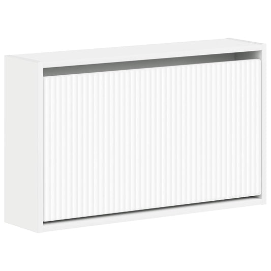 vidaXL Wall-Mounted Shoe Cabinet ARNHEM 71 x 17 x 43 cm White