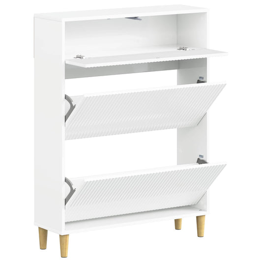 vidaXL Shoe Cabinet ARNHEM 78 x 24 x 103 cm Engineered Wood