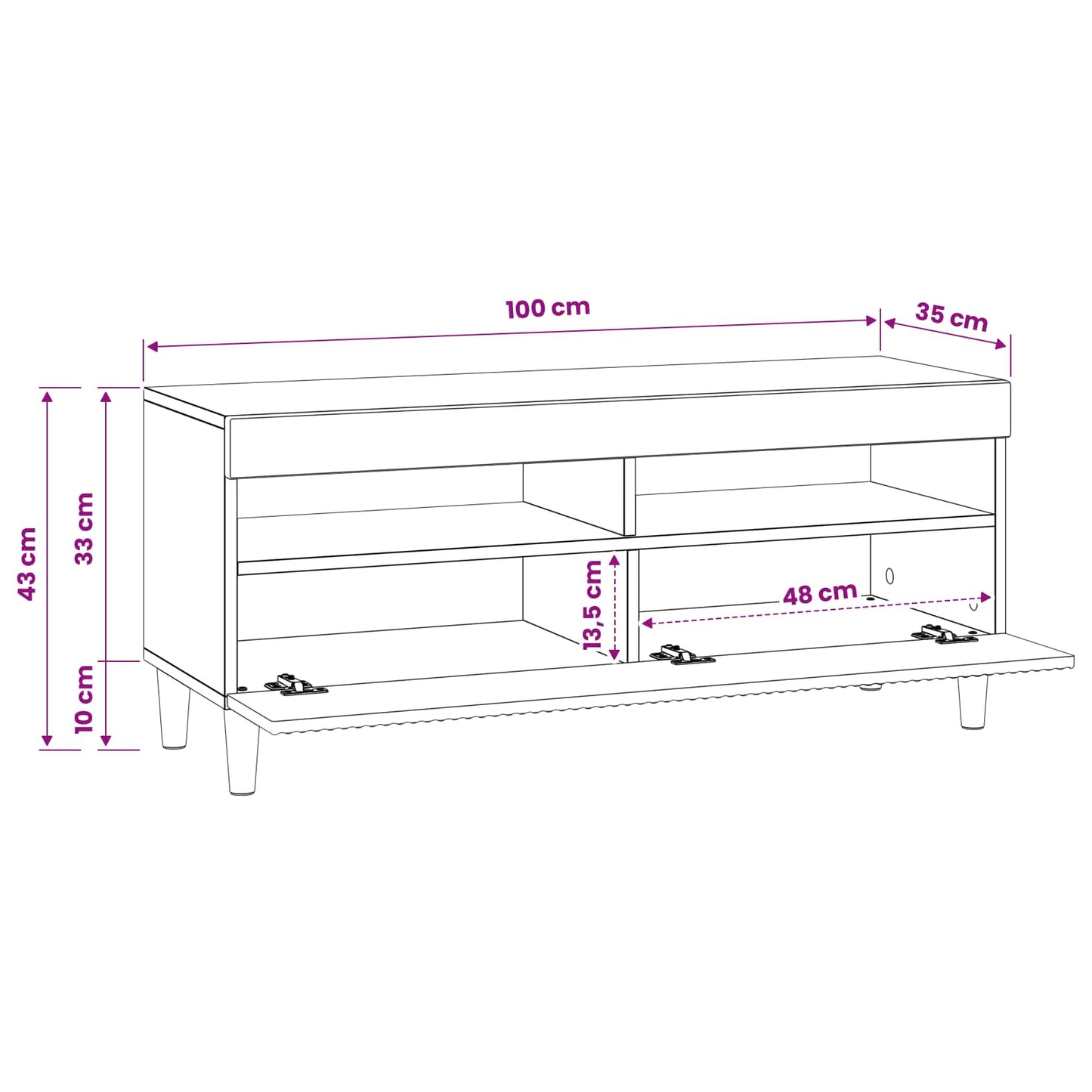 vidaXL LED TV Cabinet Old Wood Engineered Wood