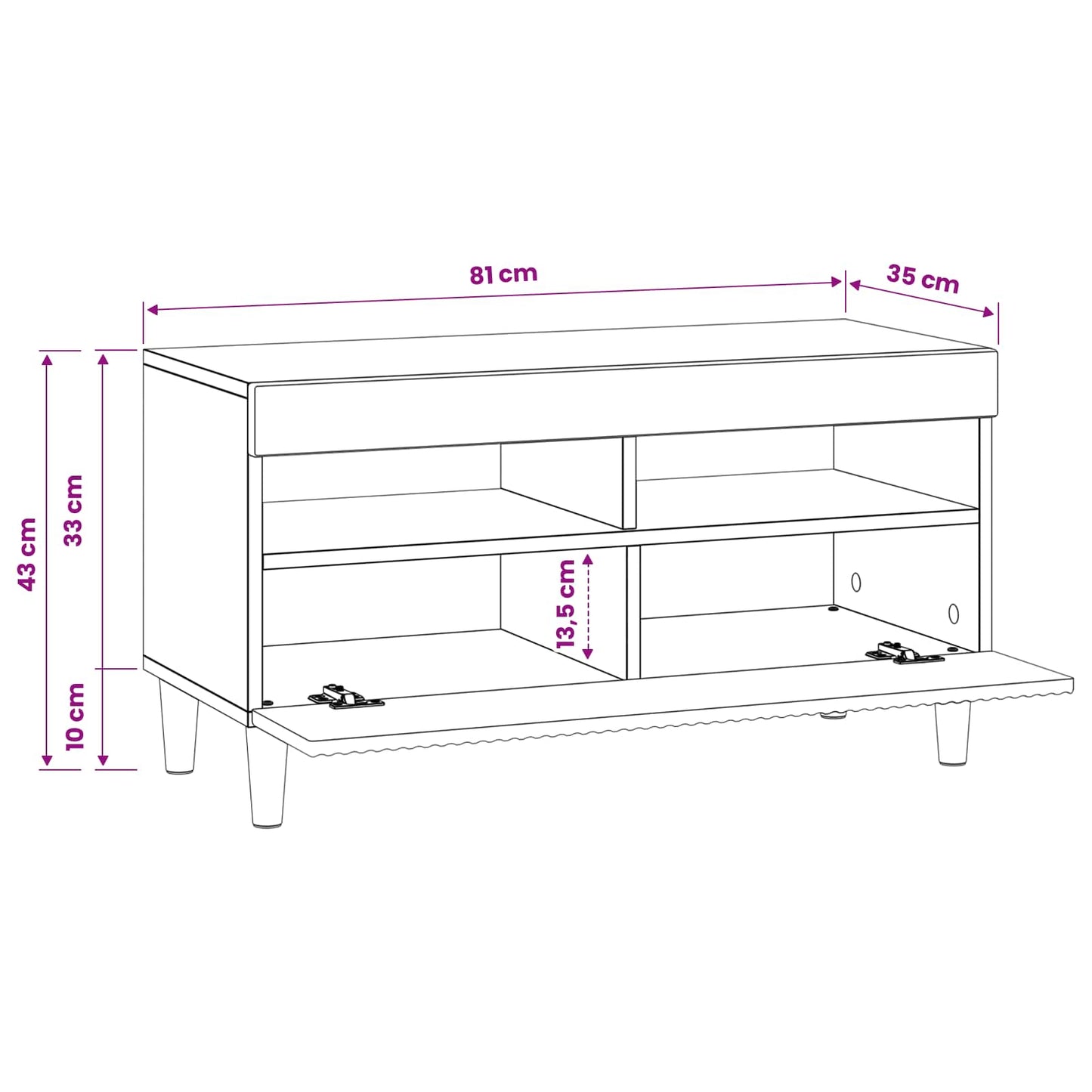 vidaXL LED TV Cabinet Old Wood Engineered Wood