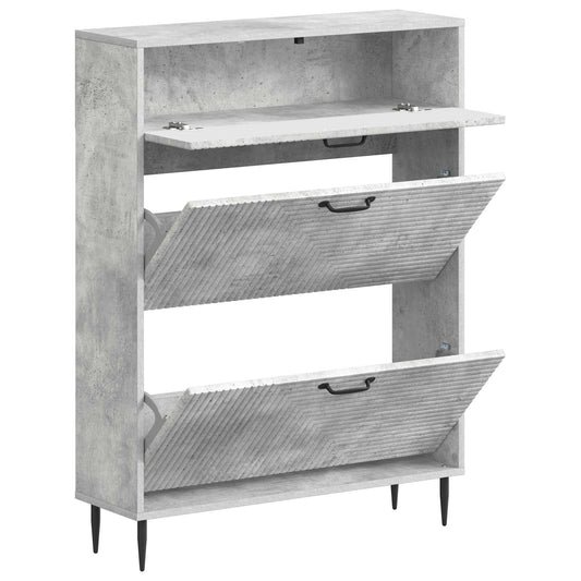 vidaXL Shoe Cabinet HAARLEM 78 x 24 x 103 cm Engineered Wood
