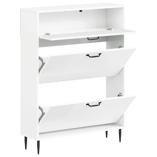 vidaXL Shoe Cabinet HAARLEM 78 x 24 x 103 cm Engineered Wood