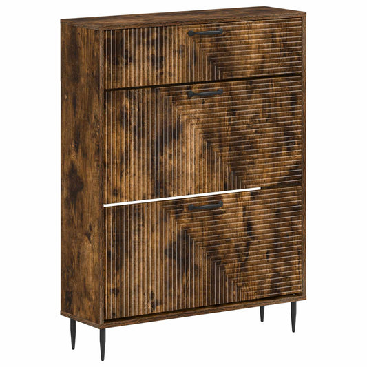 vidaXL Shoe Cabinet HAARLEM 78 x 24 x 103 cm Engineered Wood
