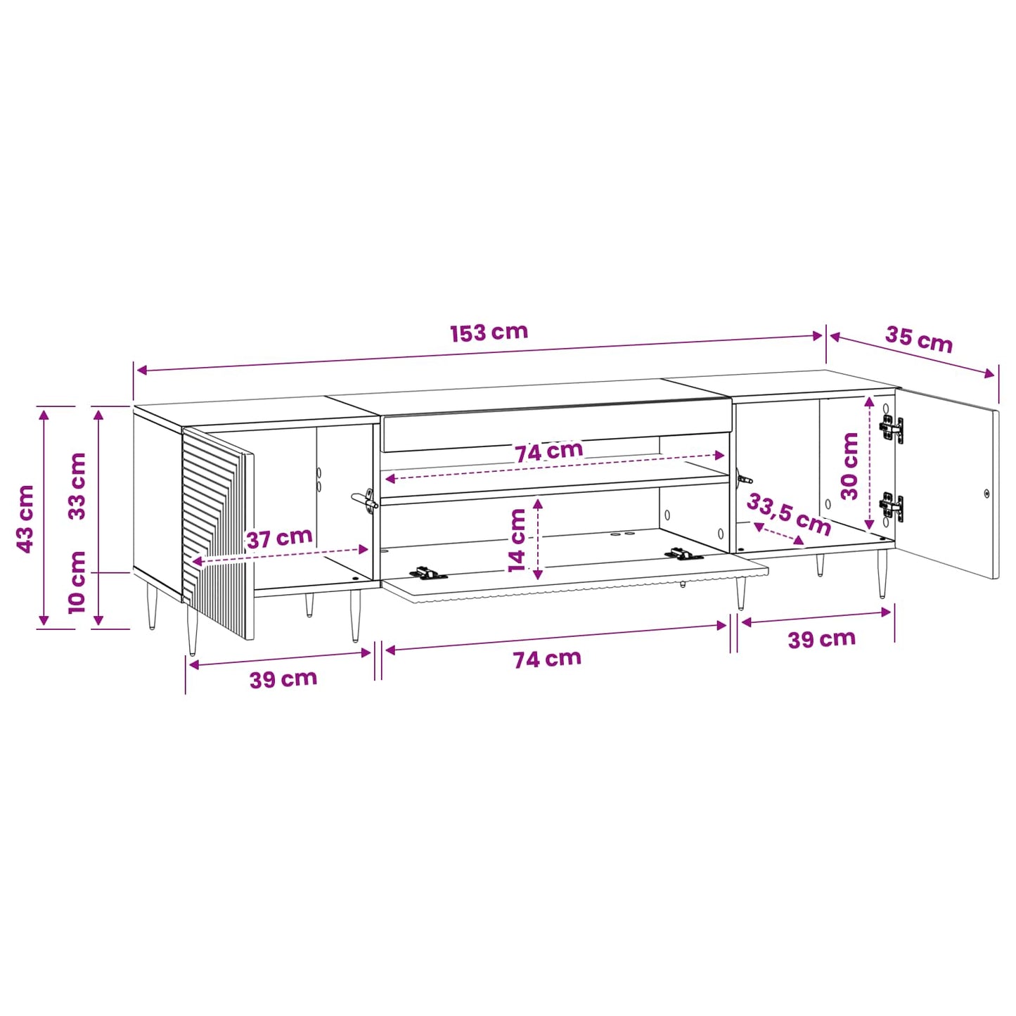 vidaXL LED TV Cabinet Old Wood Engineered Wood