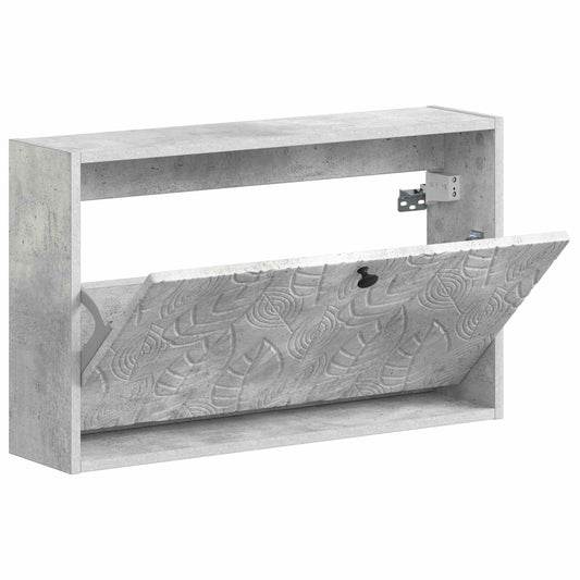 vidaXL Wall-Mounted Shoe Cabinet DELFT 71 x 17 x 43 cm Engineered Wood