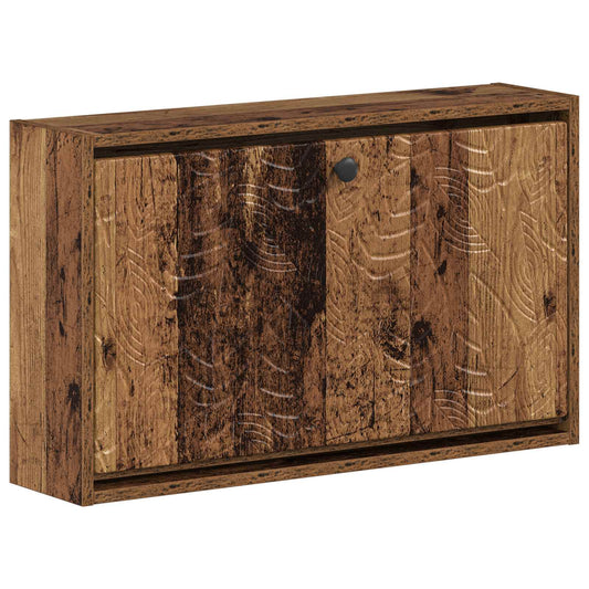 vidaXL Wall-Mounted Shoe Cabinet DELFT 71 x 17 x 43 cm Engineered Wood