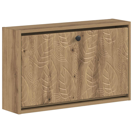 vidaXL Wall-Mounted Shoe Cabinet DELFT 71 x 17 x 43 cm Engineered Wood