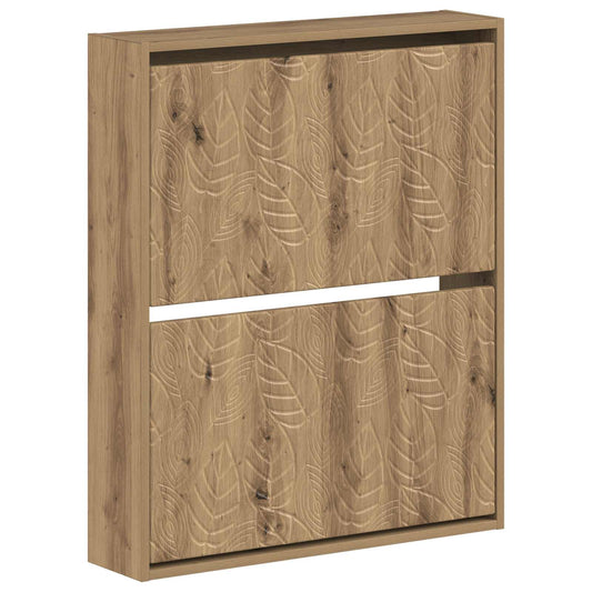 vidaXL Wall-Mounted Shoe Cabinet DELFT 71 x 17 x 86 cm Engineered Wood
