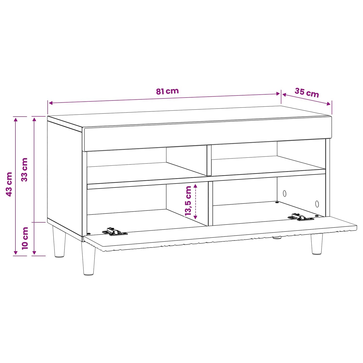 vidaXL LED TV Cabinet Old Wood Engineered Wood