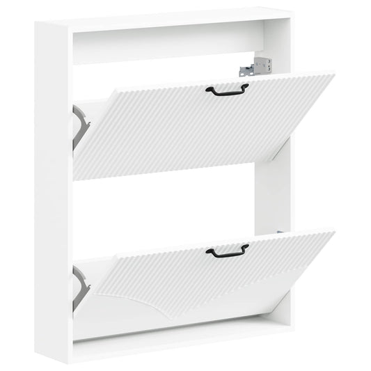 vidaXL Wall-Mounted Shoe Cabinet HOORN 71 x 17 x 86 cm Engineered Wood