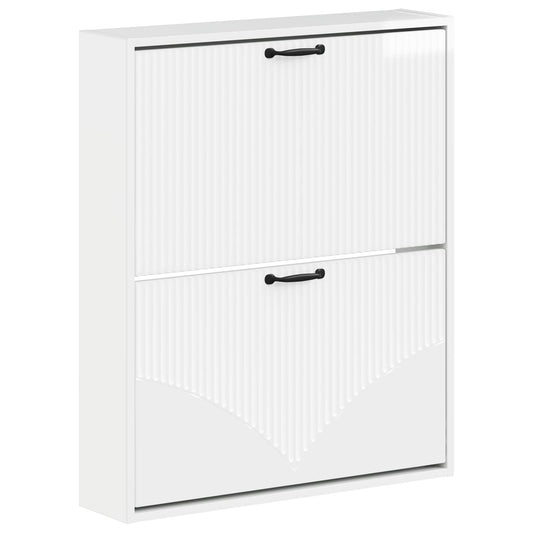 vidaXL Wall-Mounted Shoe Cabinet HOORN 71 x 17 x 86 cm Engineered Wood
