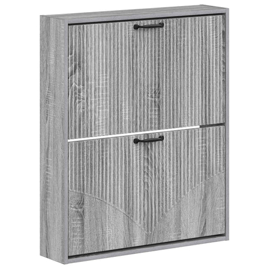vidaXL Wall-Mounted Shoe Cabinet HOORN 71 x 17 x 86 cm Engineered Wood