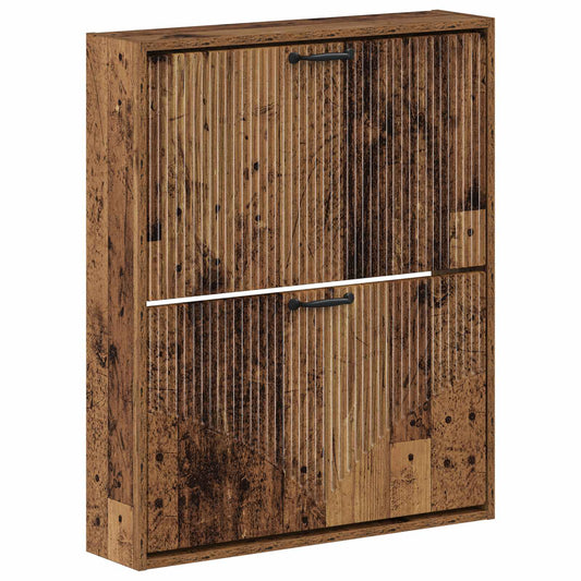 vidaXL Wall-Mounted Shoe Cabinet HOORN 71 x 17 x 86 cm Engineered Wood
